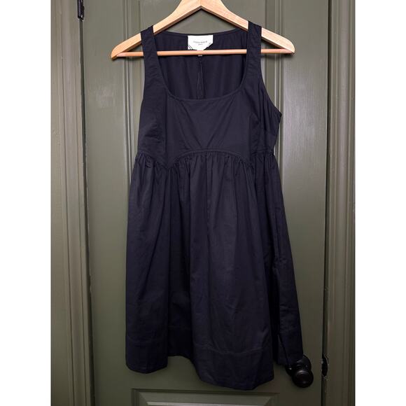 NWT Pomander Place Black Sleeveless Porto Mini LBD Cotton A-Line Pocket Dress XS - Picture 3 of 9